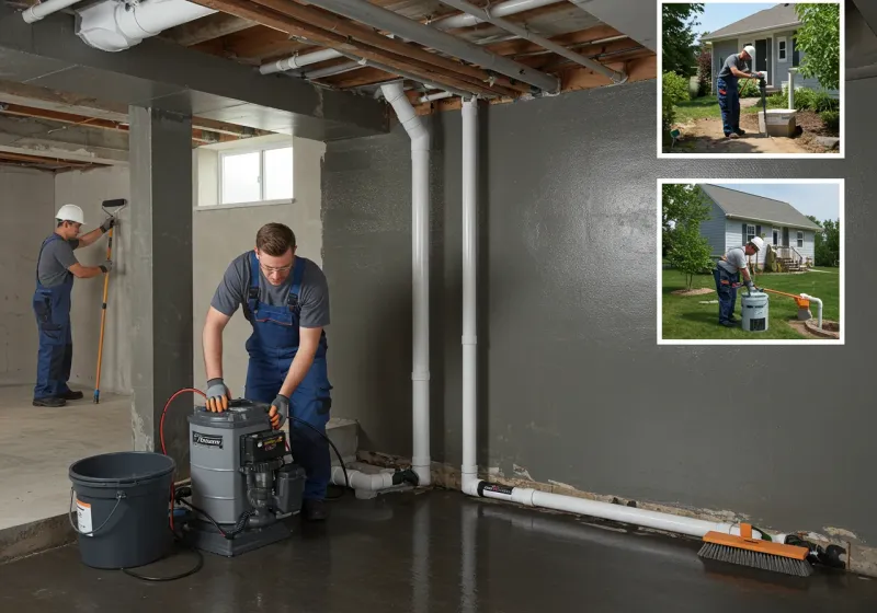 Basement Waterproofing and Flood Prevention process in Cleves, OH